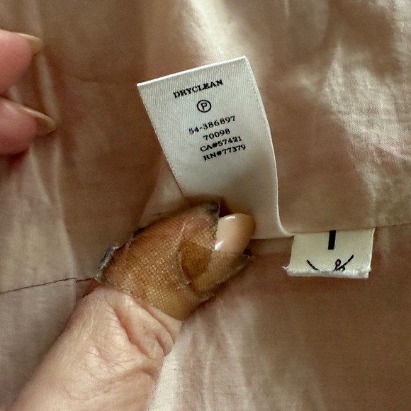 Ann Taylor Vibrant Red/Orange Trench Coat, Size Medium - Picture 7 of 7